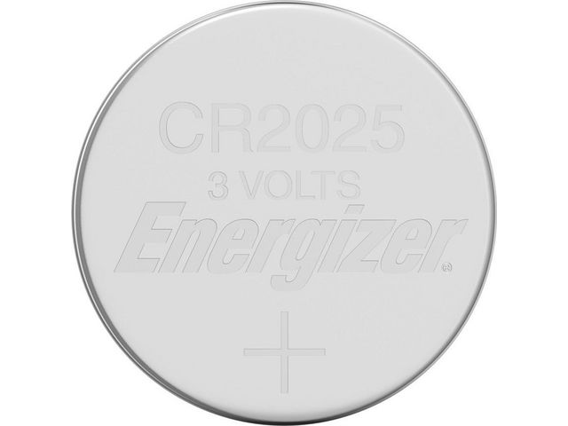 CR2025 Knoopcel Batterij, diameter 20 mm, 3 V