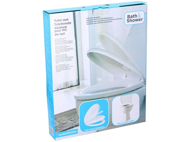 Bath And Shower WC-Bril, Soft Close, 44 x 37 x 7 cm