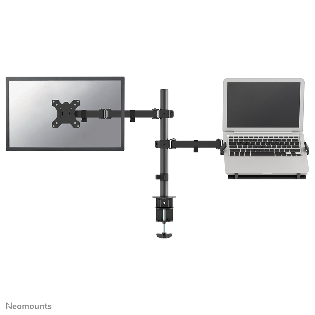  Monitor/Screen and Notebook Desk Mount clamp/grommet 10-32inch max 8kg Full motion black