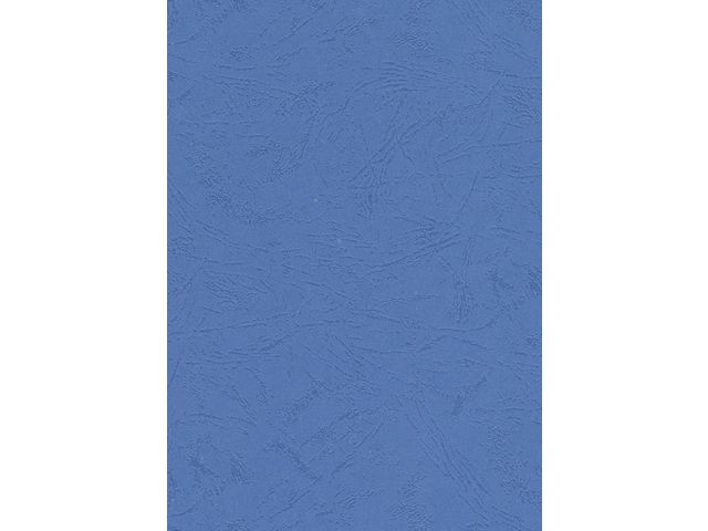 Schutblad Lederlook A4 Blauw