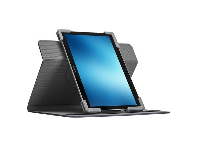 Fit-n-Grip™ Universal 9-10.5” 360° Rotating Tablet Case - Black