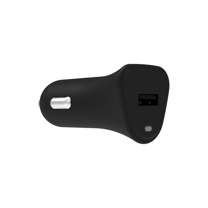 GRIFFIN PowerJolt Universal USB-A 12W Car Charger with USB-A to Lightning Cable - Black
