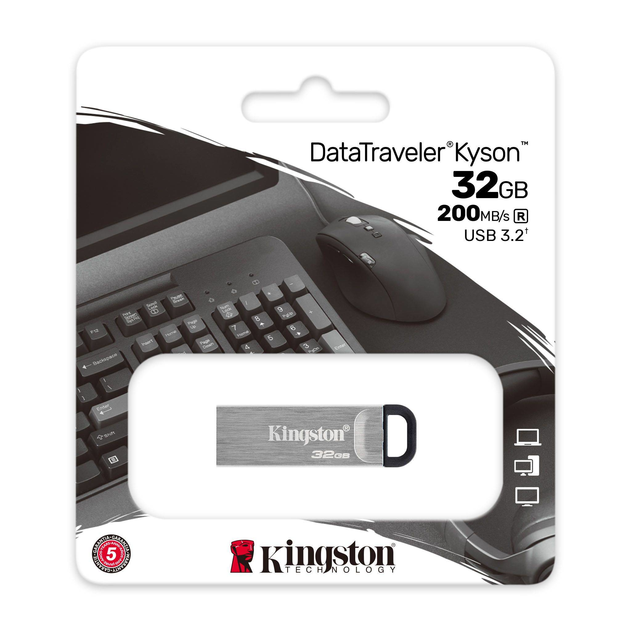 32GB USB3.2 Gen 1 DataTraveler Kyson