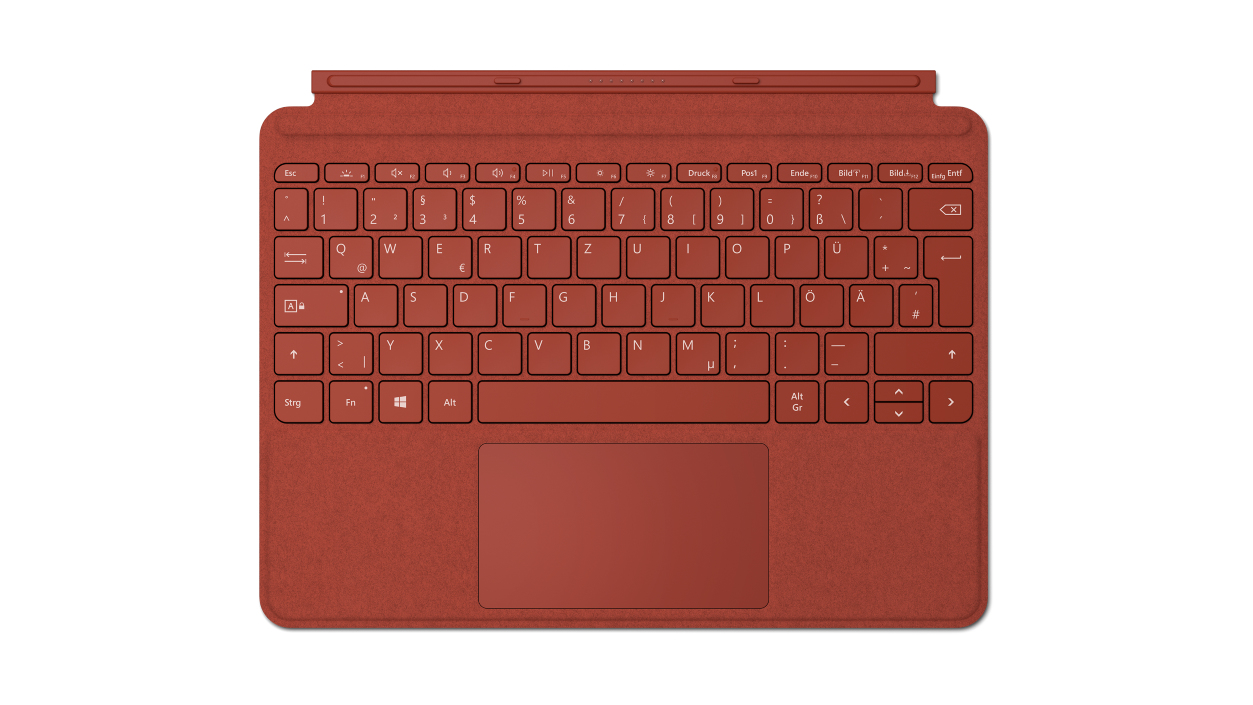 MS Surface Go Typecover N DE/AT Poppy Red
