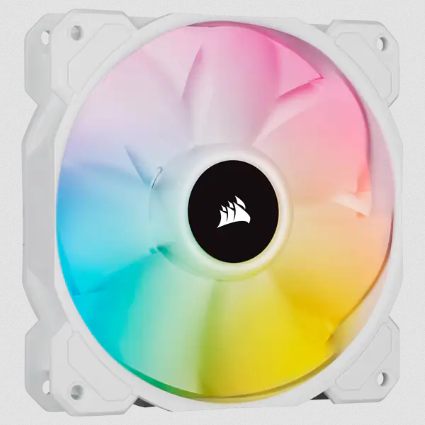SP Series  White SP120 RGB ELITE  120mmRGB LED Fan with AirGuide  Single Pack