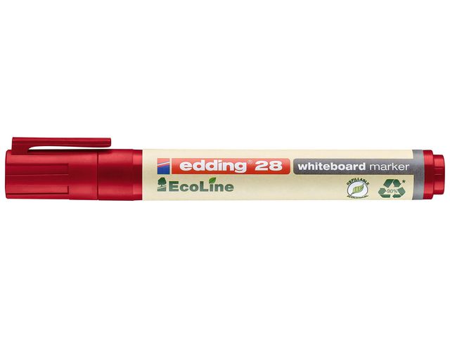 EcoLine 28 Whiteboardmarker Rond 1,5 mm Rood