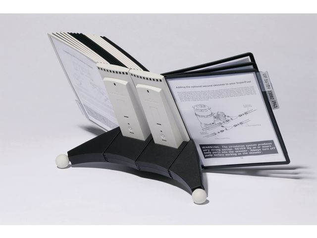 Zichtpaneelhouder Sherpa® Display Inclusief 20 zichtpanelen, grijs/zwart