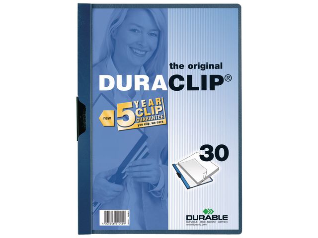Duraclip® Klemmap A4, 1-30 vel, Donkerblauw