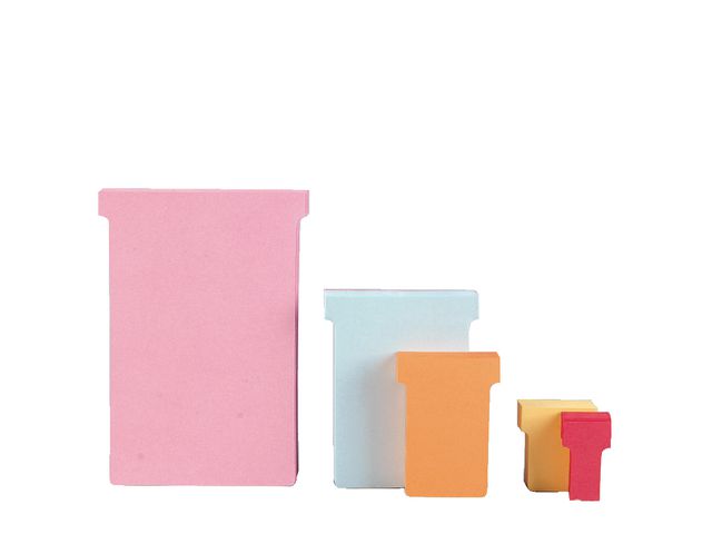 T-Kaart Maat 1,5, Papier, 170 g/m², 53 x 36 mm, Roze