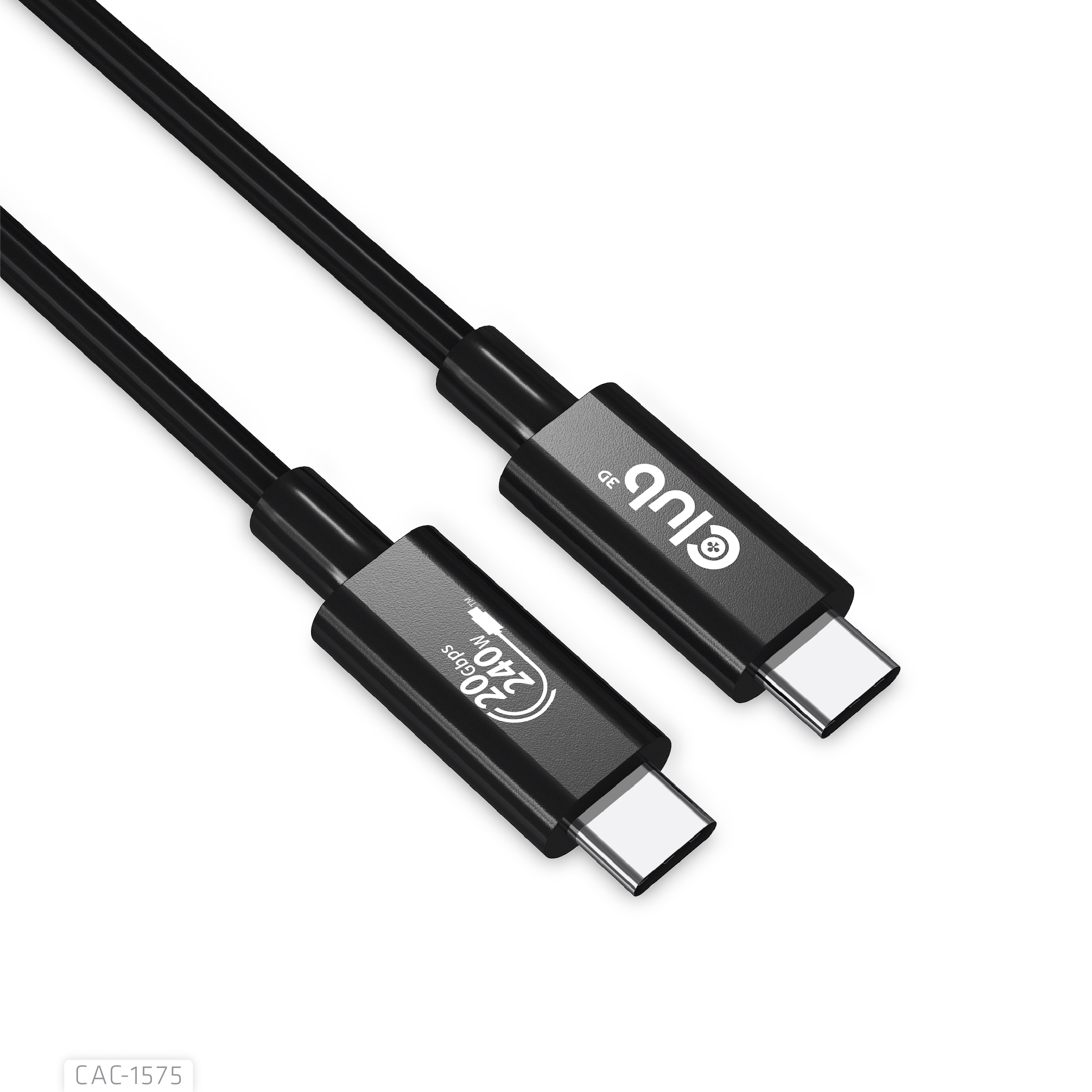  USB4 Gen2x2 Type-C Bi-Directional Cable 4K60Hz, Data 20Gbps, PD 240W(48V/5A) EPR M/M 2m USB IF GECERTIFCIEERD USB Kabel - Zwart