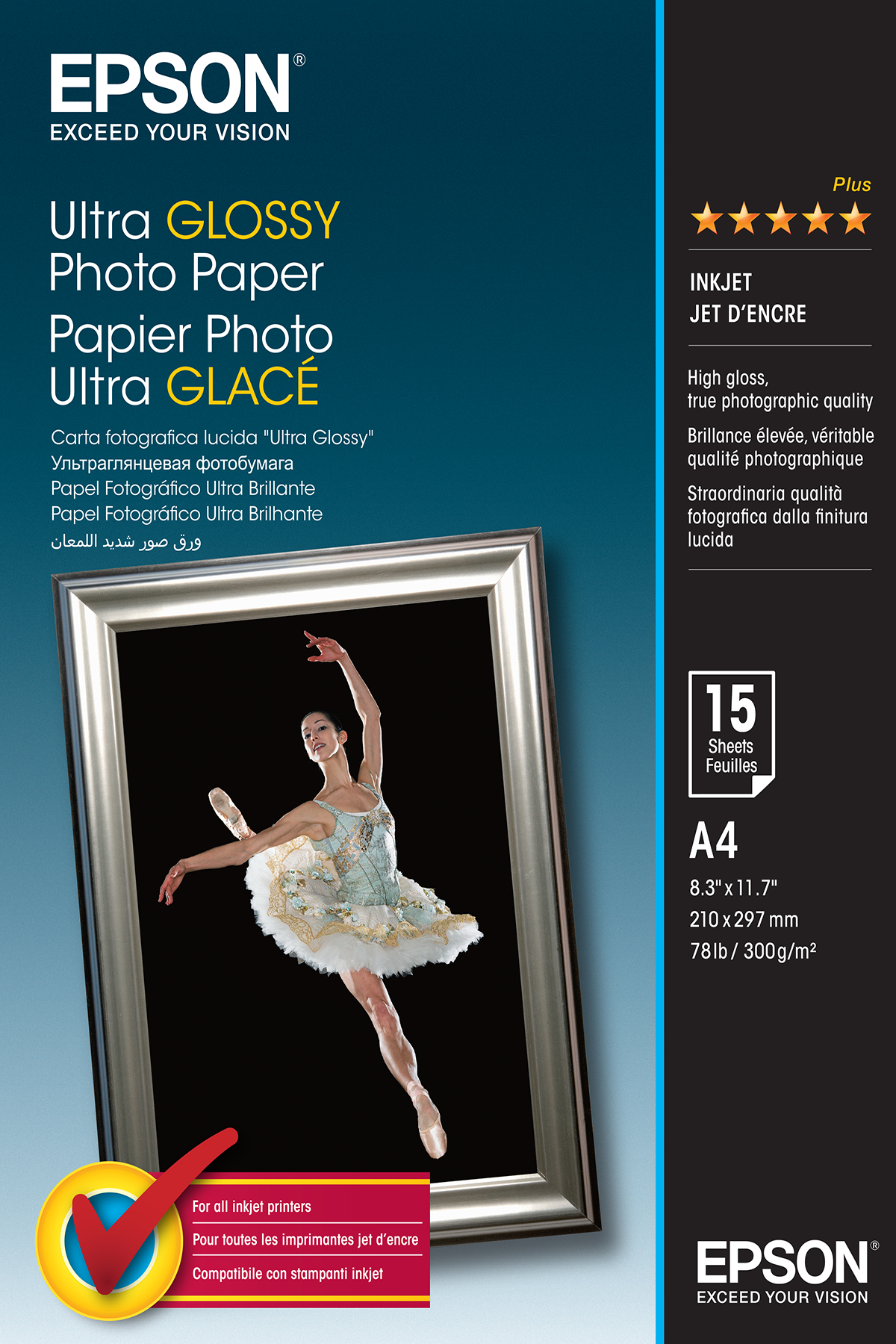 Ultra Glossy Fotopapier A4 300 g/m²