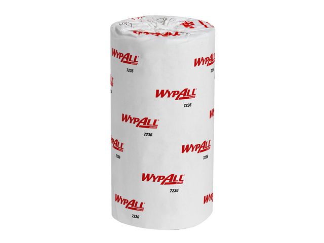 L20 papieren reinigingsdoekjes, centrefeed rol, 1-laags 190 mm 1000 vel, wit