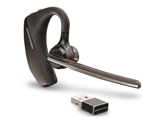 Voyager 5200 UC Over-Ear Mono Headset, Draadloos, Bluetooth, Zwart