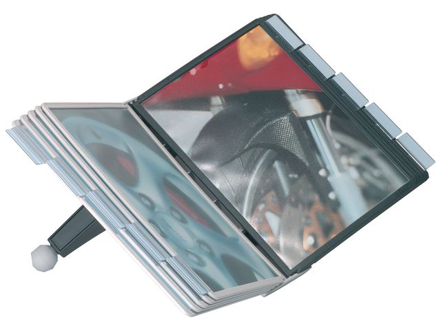 Zichtpaneelhouder Sherpa® Display Inclusief 10 zichtpanelen, rood/zwart
