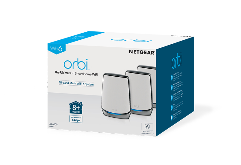 NETGEAR Orbi 6 Tri-Band WIFI System AX6000