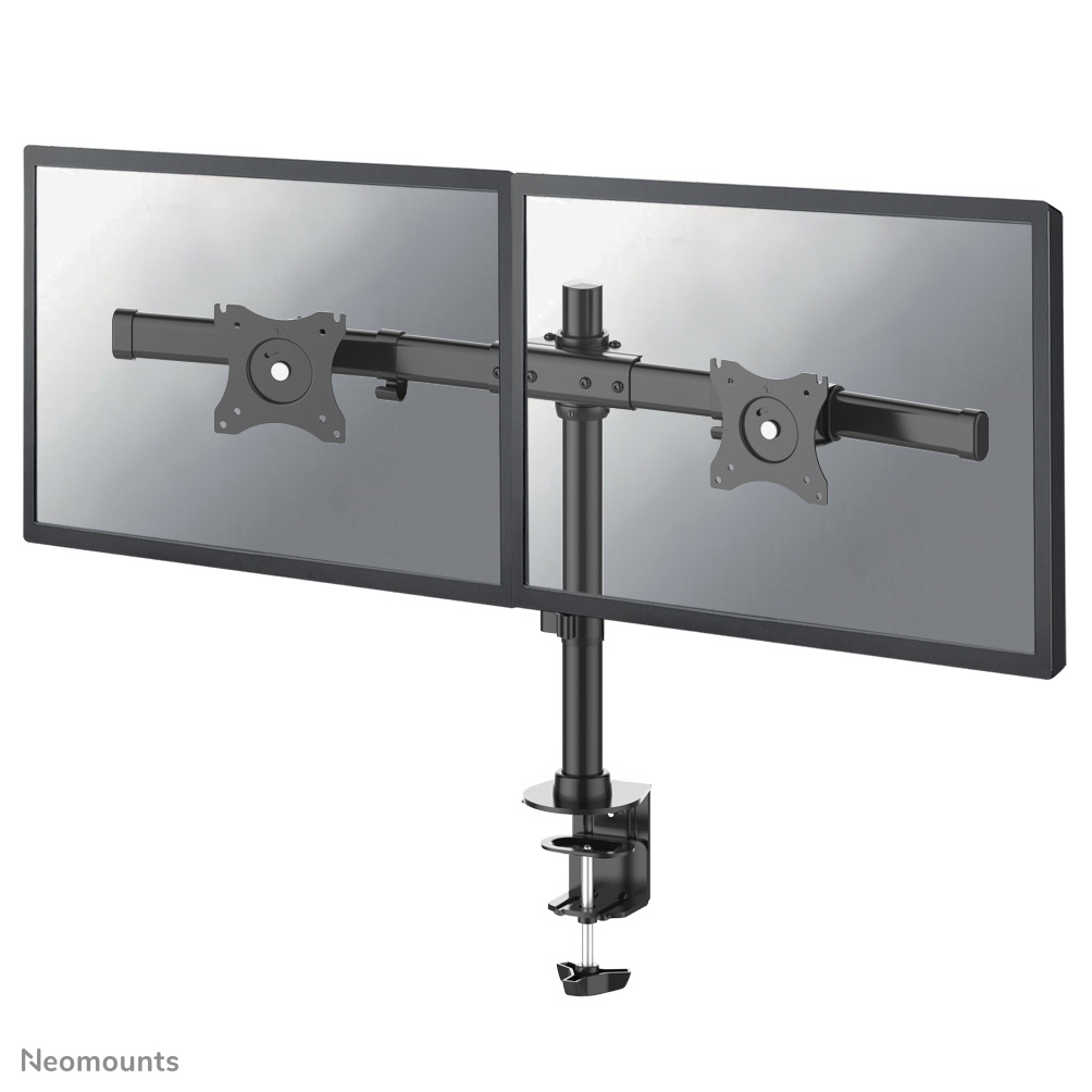  Flat Screen Desk Mount clamp/grommet Crossbar 10-27inch Black