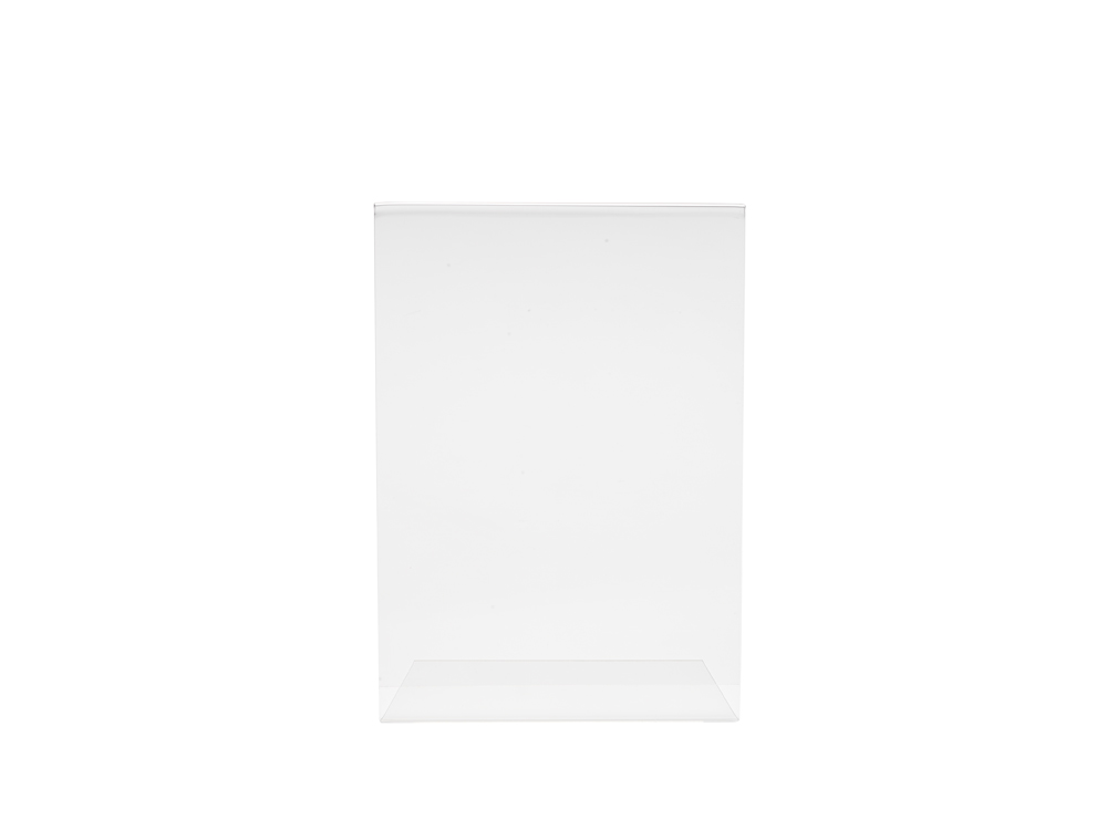 Folder standaard A4 enkel staand transparant