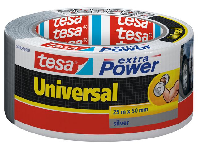 Extra Power Universal Duct Tape, 50 mm x 25 m, Grijs