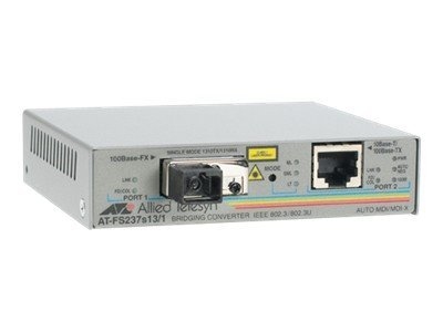 AT-FS232-1-60\2 Port 100TX to 100FX (SC) Single-Mode (15km) Convertor\Enhanced Missing Link