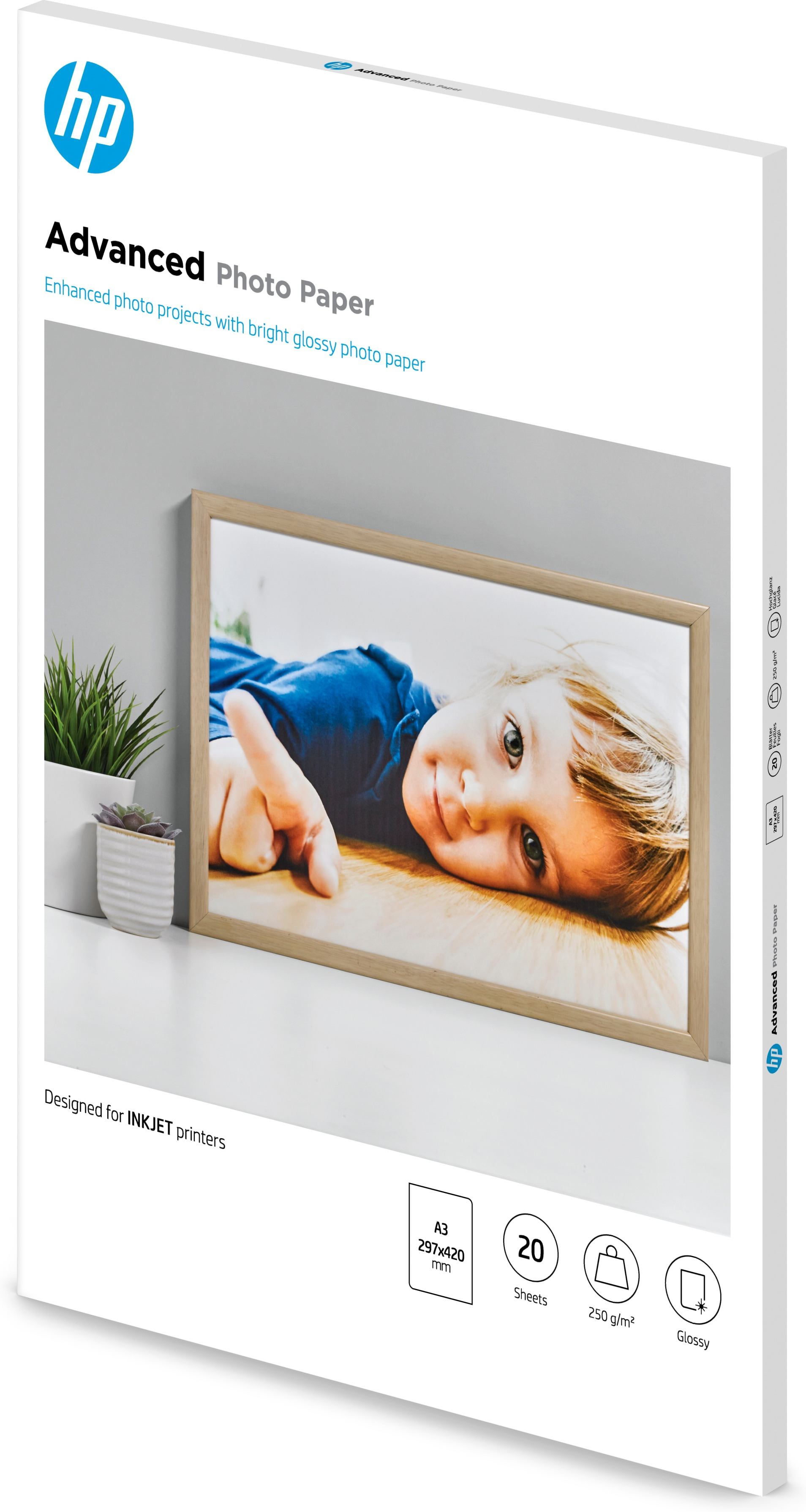 Junior Begunstigde Snel HP Advanced Photo Paper Glossy Fotopapier A3 250 g/m²