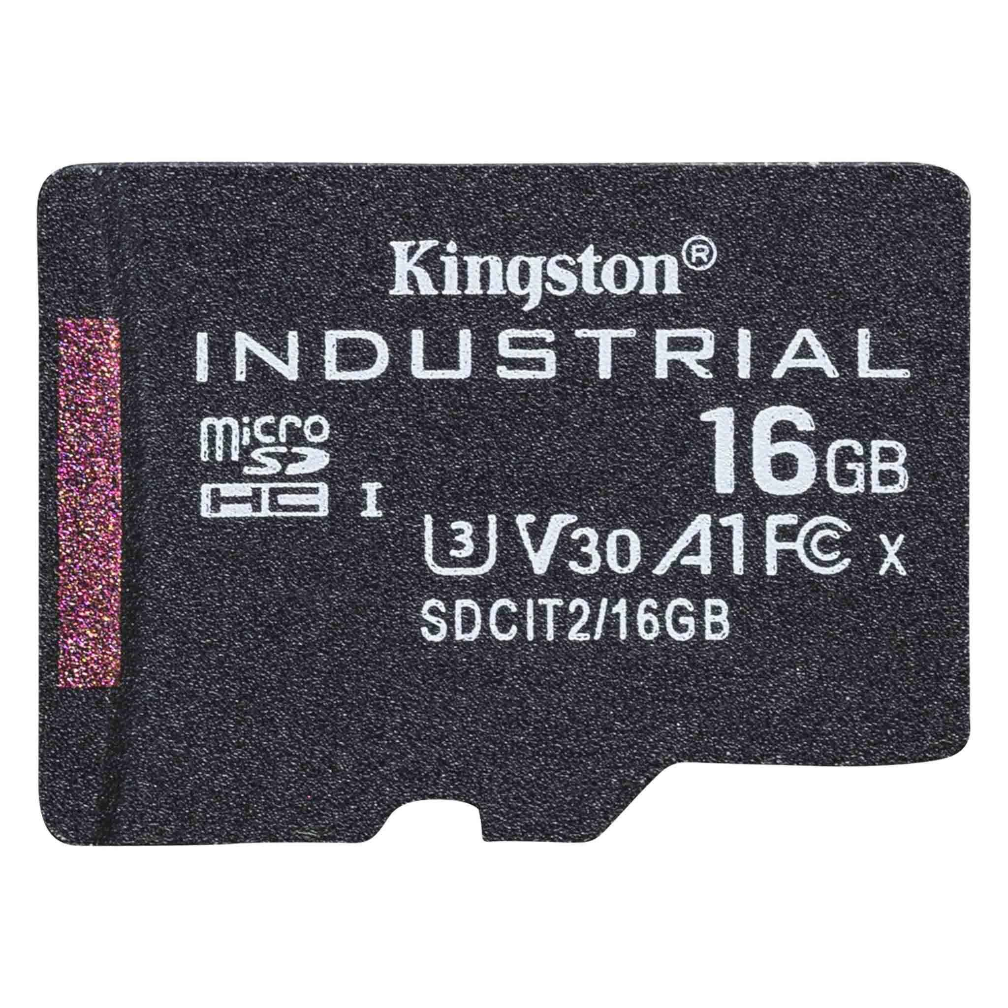 16GB microSDHC Industrial C10 A1 pSLC Card Single Pack w/o Adapter