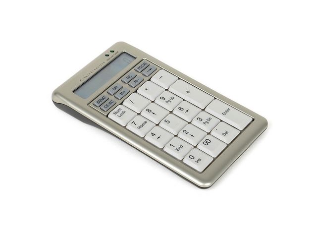 S-Board 840 Numeriek Toetsenbord, Bekabeld, USB, Zilver/Wit
