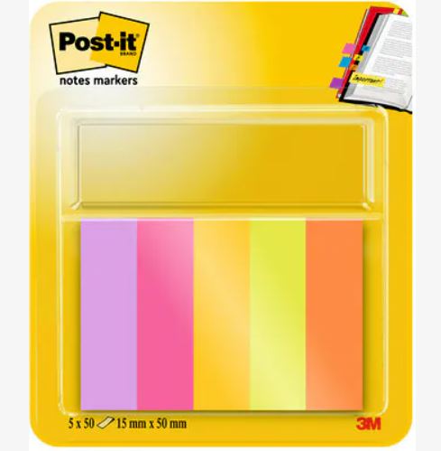 Notes Markeerstroken Energetic Colour Collection 15 x 50 mm