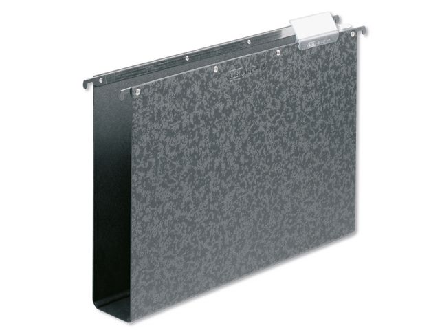 Hangmap verticaal Vertic hardboard A4, 40 mm bodem, zwart