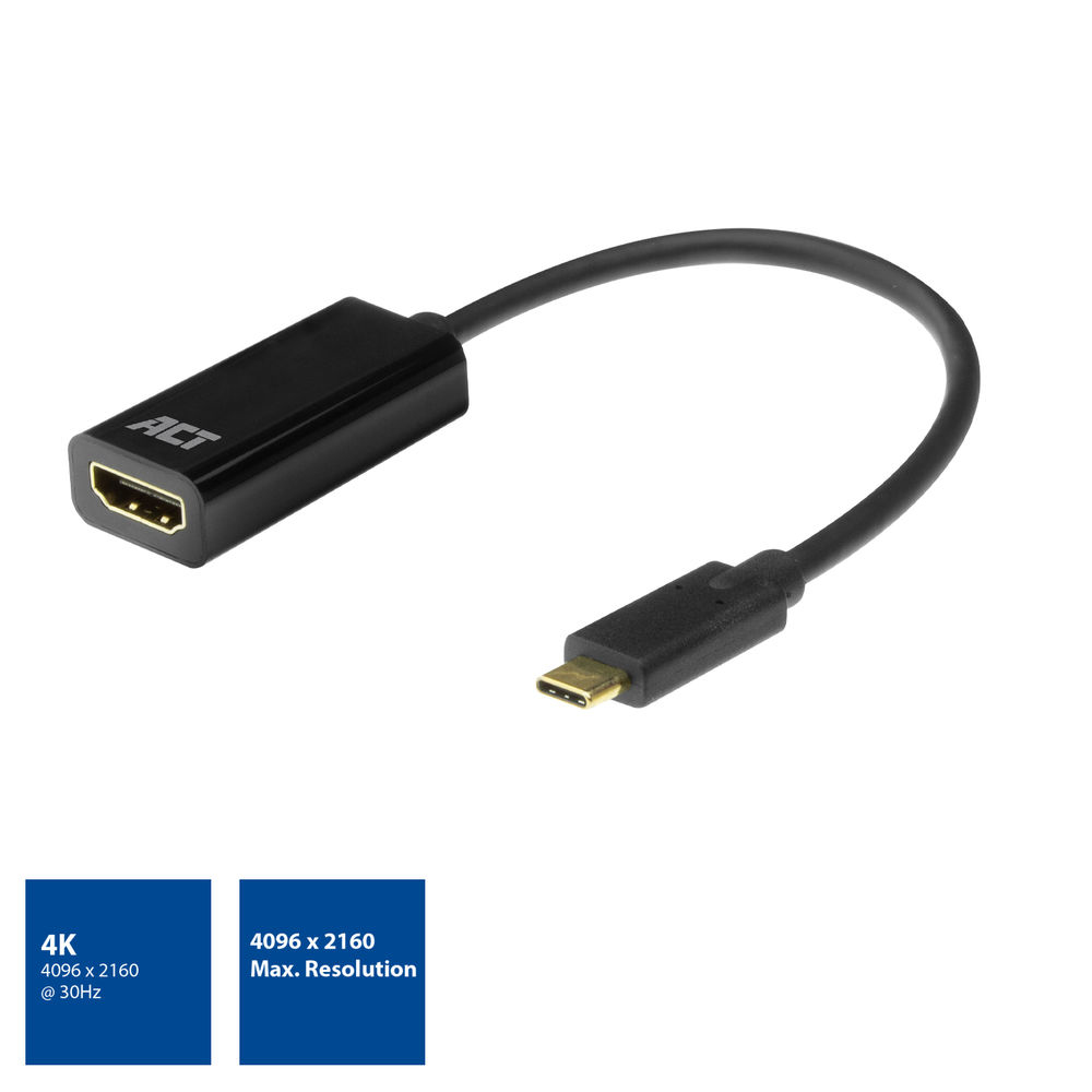 USB-C - HDMI female Adapter 4k @ 30Hz 0.15 Meter