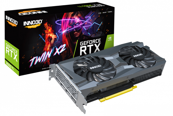  GeForce RTX 3060 Ti Twin X2 LHR 8GB GDDR6 3xDP+HDMI