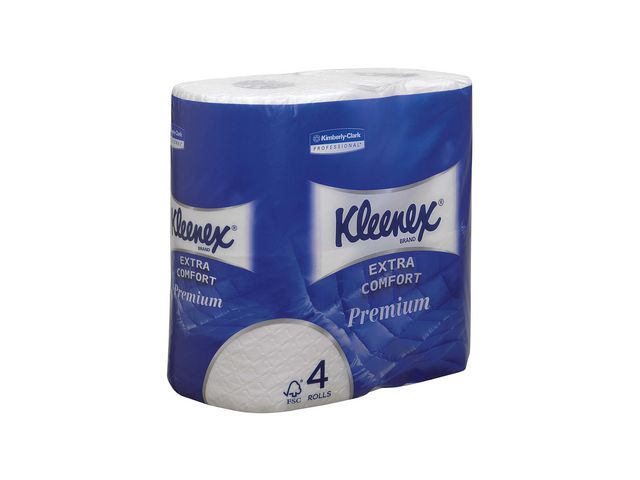 Premium Toiletpapier, 4-laags, 160 vel, Wit