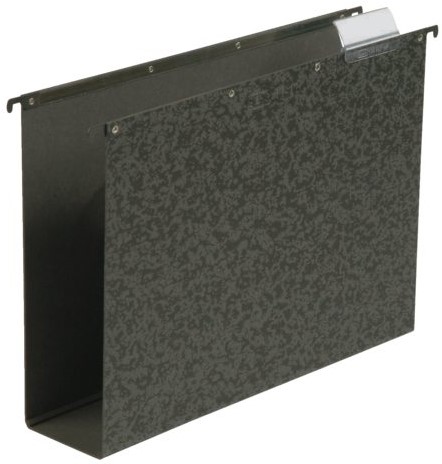 Hangmap verticaal Vertic hardboard Folio, 80 mm bodem, zwart