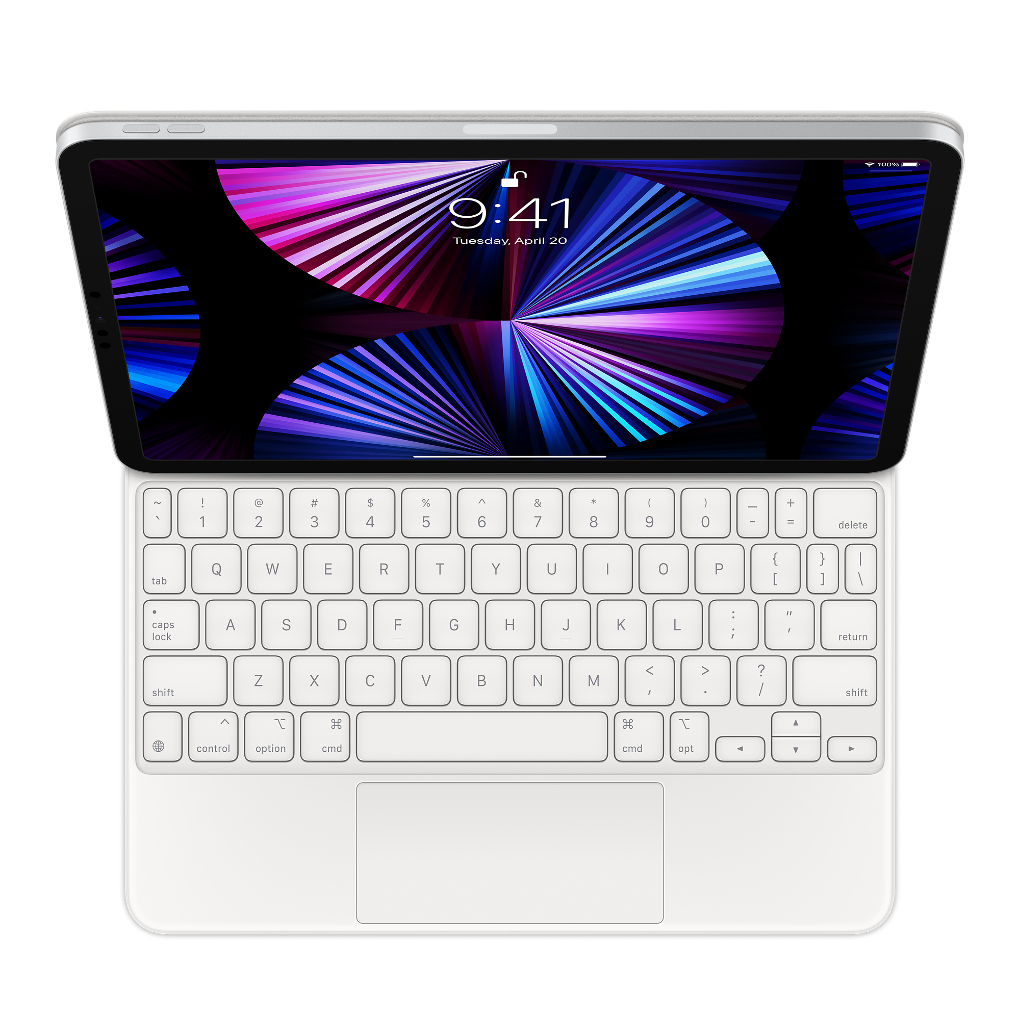 APPLE Magic Keyboard for iPad Pro 11inch 3rd generation and iPad Air 4th generation US English White