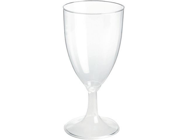 Premium Wijnglas, Polystyreen, 230 ml, Transparant