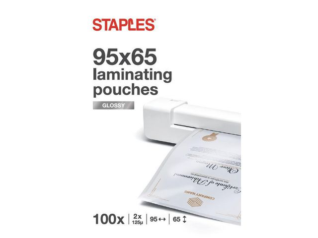 Lamineerhoes Keycard-formaat, 65 x 95 mm, 2 x 125 micron, Glanzend
