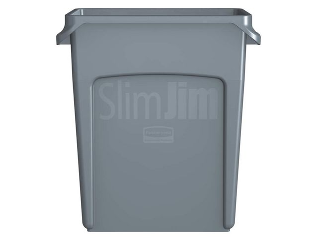 Slim Jim Afvalbak, 60 Liter, Grijs