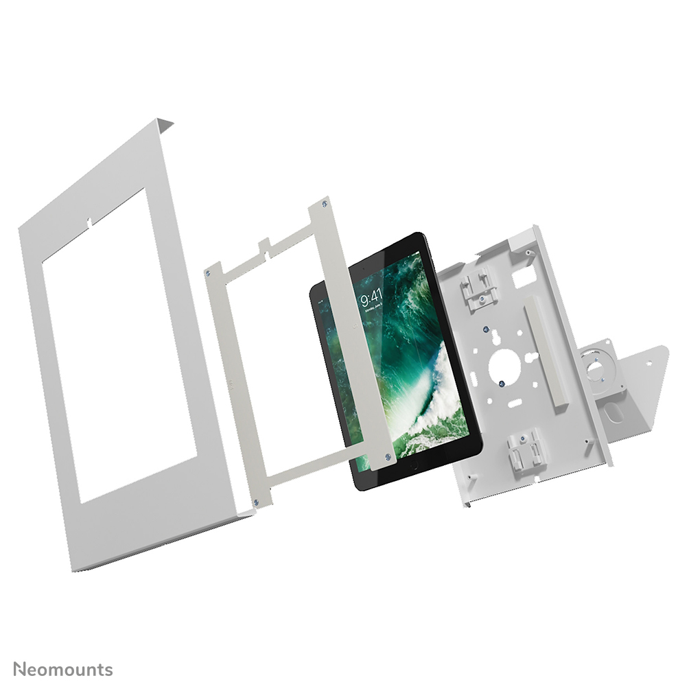 NEOMOUNTS BY NEWSTAR desk stand and wall mountable lockable tablet casing for Apple iPad PRO Air & Samsung Galaxy Tab