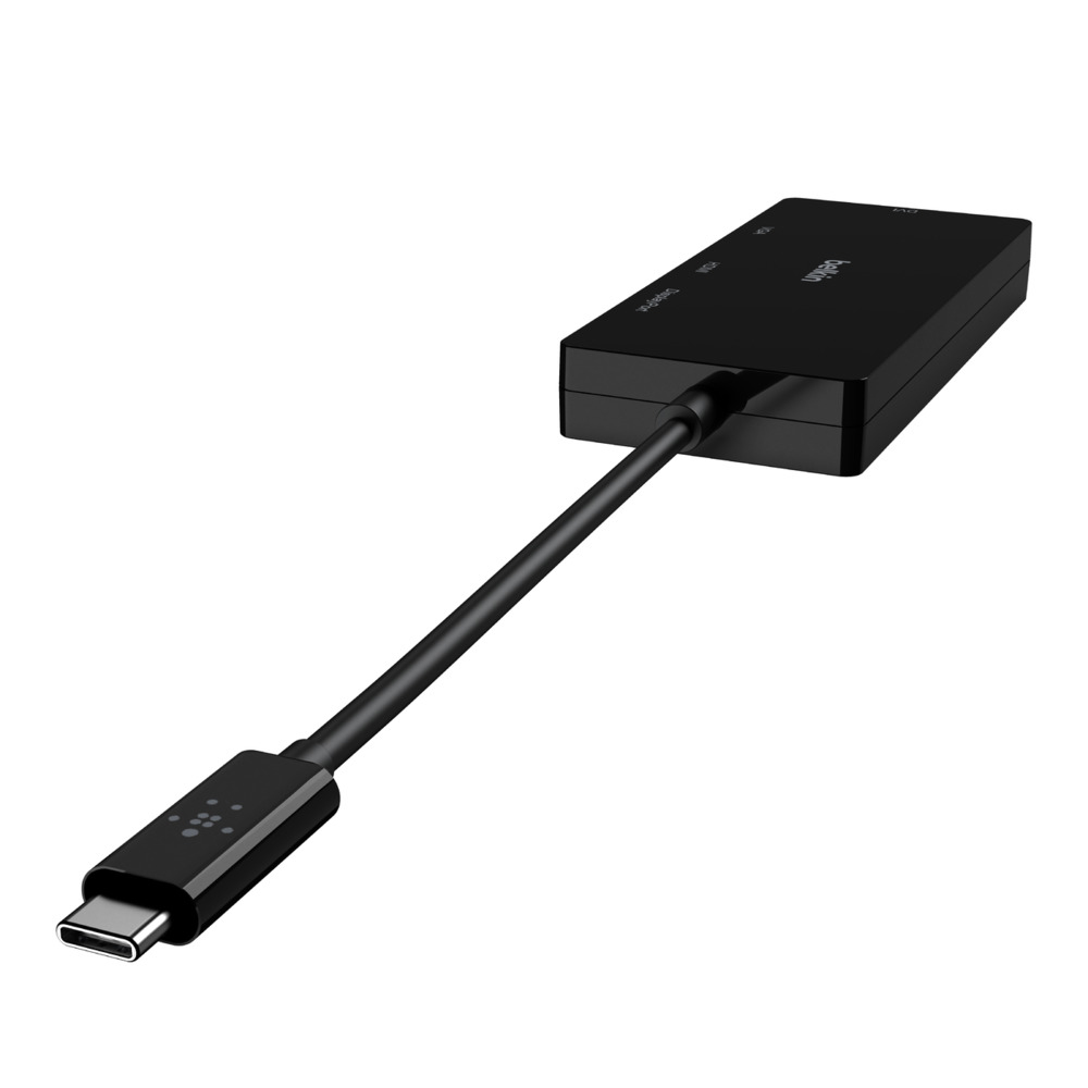BELKIN USB-C Video Adapter HDMI VGA DVI DISPLAYPORT BLK