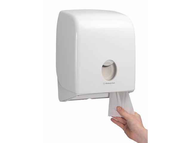 Toiletpapierdispenser, Kunststof, Wit