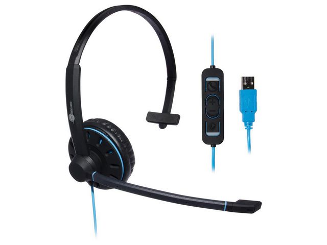 Commander On-Ear Mono Headset, USB, Zwart