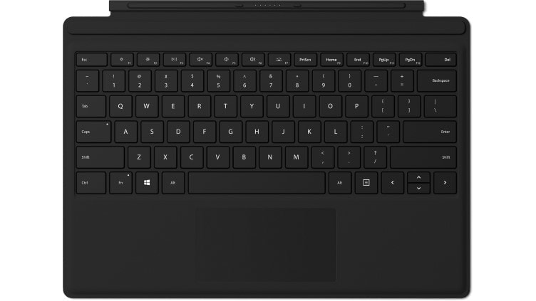 MS Surface Pro Signa Type Cover FRP Commercial SC Hardware M1755 Black English International Euro Black (GB)