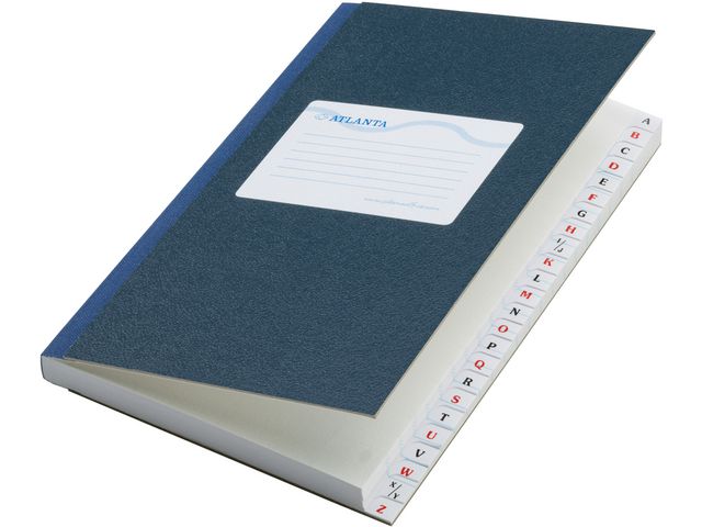 Kasboek Met Alfabetregister 105 x 165 mm Gelijnd Blauw