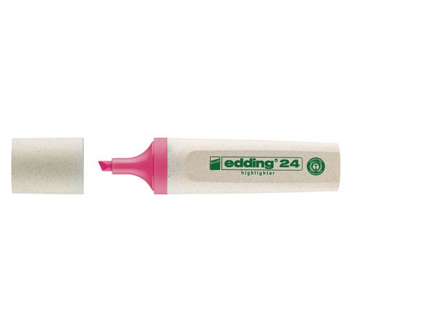 EcoLine 24 Markeerstift, Beitelvormige Punt, 2 - 5 mm, Roze
