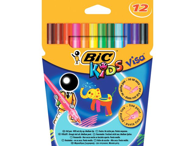 Kids Visacolor Stiften, Niet-permanent, 0,9 mm, Assorti