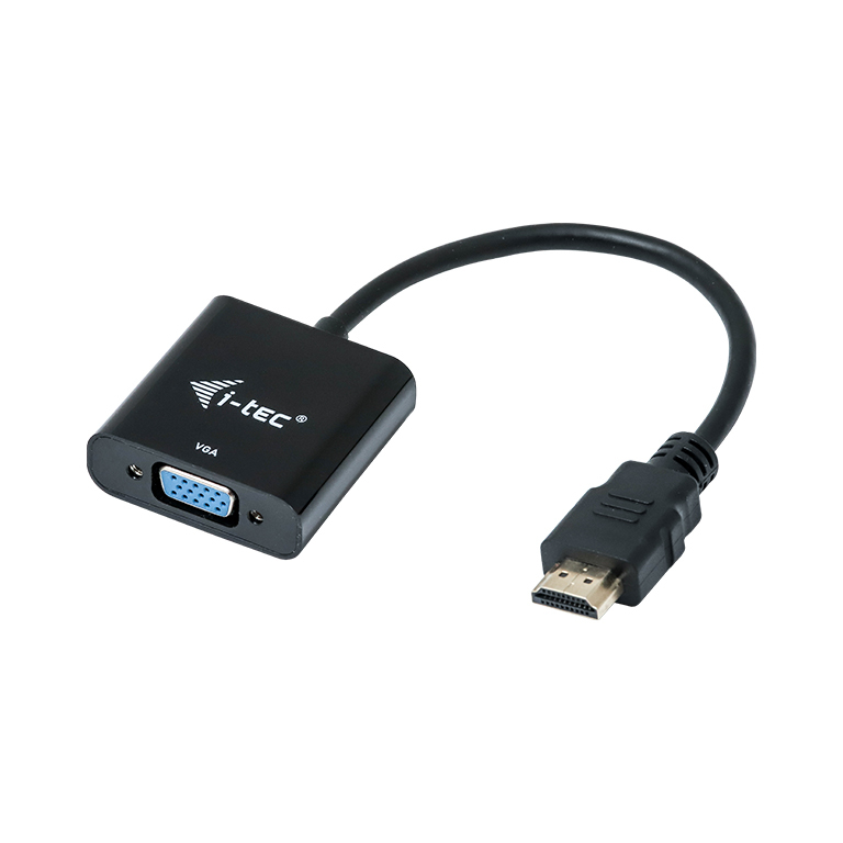  Adapter HDMI to VGA resolution Full-HD 1920x1080/60 Hz Cable 15 cm gilded HDMI-connector
