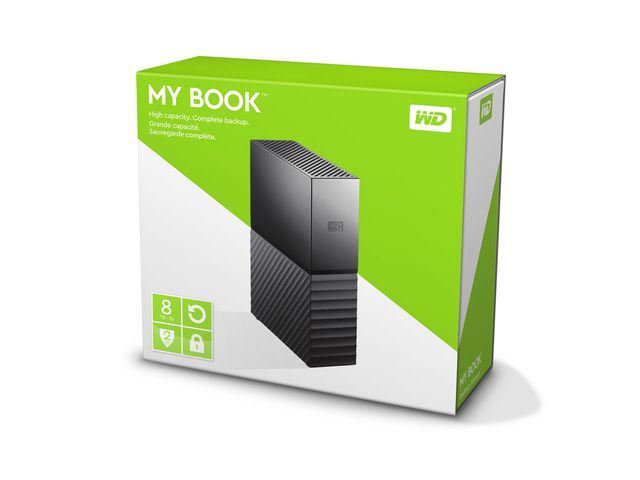 My Book, USB 3.0, 4 TB externe harde schijf HDD, 256-bits AES-codering, zwart