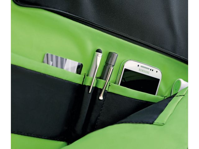 Smart Traveller Laptop 15.6 inch Rugtas 40 x 31 x 15 cm Zwart/Groen