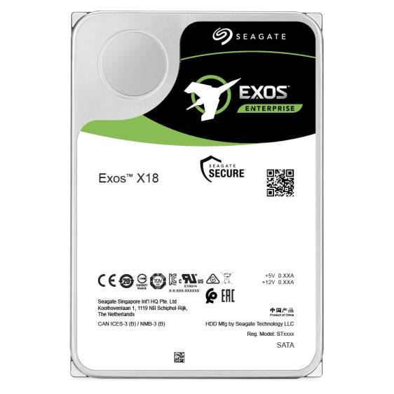  Exos X18 14TB HDD SATA 7200RPM 256MB cache 512e/4Kn BLK