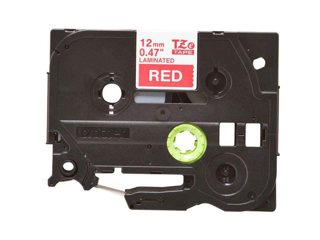 TZe-435 Tape, 12 mm x 8 m, Wit op Rood