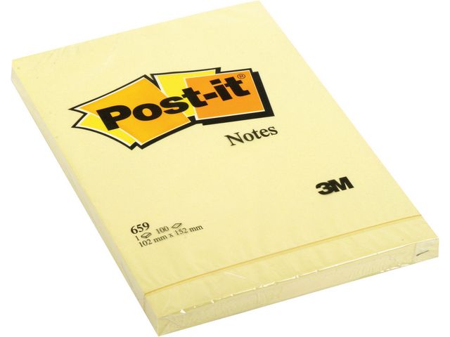 Notes Canary Yellow™ XXL, 102 x 152 mm, Geel